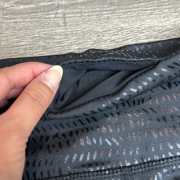 NEW Glyder High Power Legging Print: Black Pebble Gloss Print Sz M - Picture 7 of 13